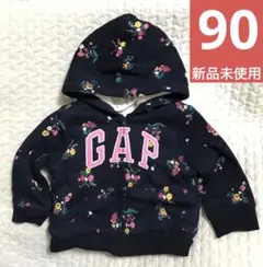 GAP 花柄 フード付きパーカー　トレーナー　アウター　90