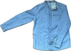 ⭐️新品未使用⭐️デニムブルー 長袖シャツ ポケット付き