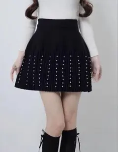 lumi papillon tweed skirt lumignon - メルカリ