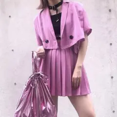 one spo ワンスポ ピンク ハーネススカートのサムネイル