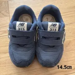 new balance 313 ネイビー ベルト付きスニーカー　14.5