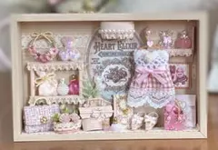 女の子の部屋 ミニチュア エコクラフト ハンドメイドのサムネイル