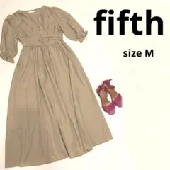 【fifth】フィフス ベージュ ロングワンピース