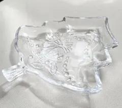 レトロ食器　クリスマスツリー型　ガラス皿