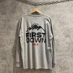 新品未使用 FIRST DOWN ファーストダウン ロンT 長袖 Lサイズ ロゴ