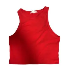 H&M レッド　赤　キャミソール　タンクトップ