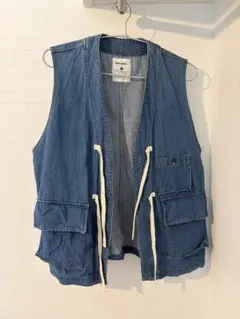 デニムカジュアルベスト