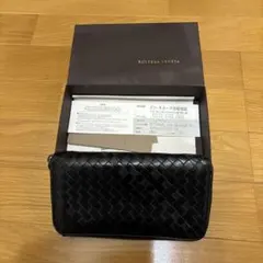 Bottega Veneta ブラック レザー フラグメントケース