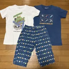ユニクロ　マインクラフト　ステテコ　tシャツ　150cm