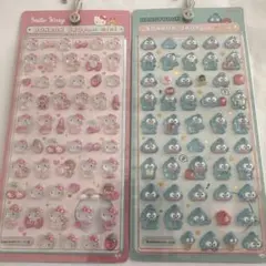 ハローキティ・ハンギョドン ボンボンドロップミニシール2シート