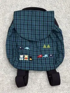ファミリア キッズ リュック チェック柄 くま 車のサムネイル
