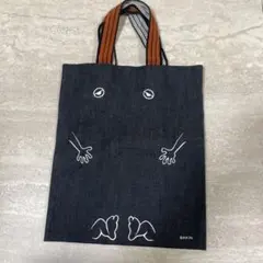 デニム風トートバッグ ユニークデザイン