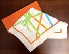 エルメス☆ポケットチーフリボン柄