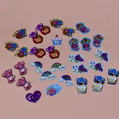 Funny Bear フレークシール　くま　30枚　平成女児