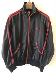 80's 名作　Vintage adidas アディダスジャージ 曲がりポケット