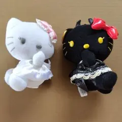 ハローキティ　天使と小悪魔のチェーン付きマスコットセット