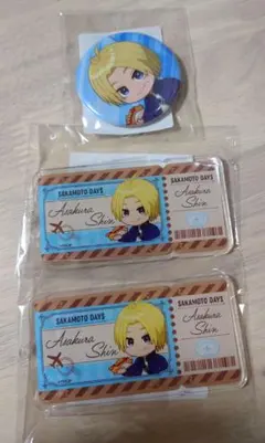 サカモトデイズ　SAKAMOTODAYS　朝倉シン　缶バッジ　アクキー