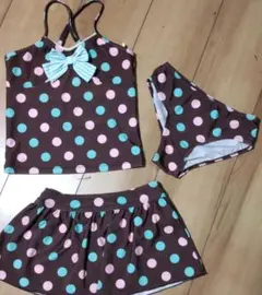 女の子 水着3点セット 140cm