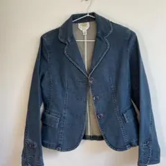 Talbots ダークブルー デニムジャケット 4