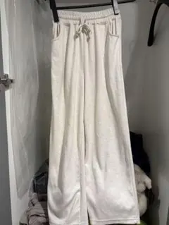 ホワイト ジョガーパンツ スウェットパンツ