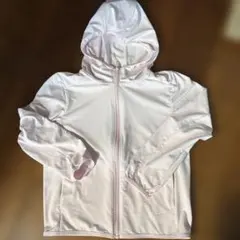 美品　UNIQLO エアリズムパーカー120 淡いピンク