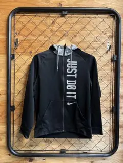古着NIKEフルジップパーカー黒サイズL⑩
