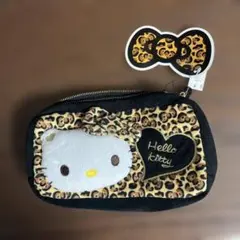 ハローキティ ヒョウ柄ポーチ