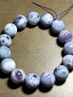 パープルラリマー　ブレス13.6〜14.2㎜大玉（新品未使用）高品質幻のラリマー 2025年最新】パープルラリマーブレスの人気アイテム - メルカリ