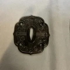 ☆*☆様 年末セール 銅製刀装具 短刀拵 柄鞘一式 獣の図 絵金銀 金工品