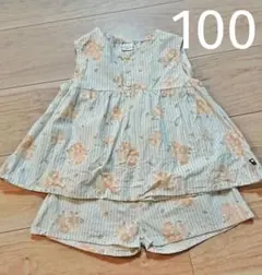 【美品】フタフタ　セットアップ　100