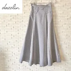 【美品】dazzlin ダズリン　ビットコルセットボリュームスカート　チェック