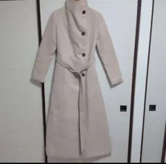 【★未使用★】色落ち訳ありのため低価格　2way ハイネック超ロングコート