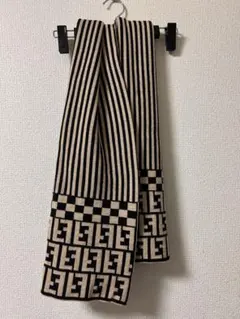 FENDI ストライプ チェック マフラー