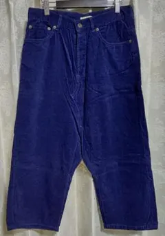 ichi/イチ★サルエルパンツ ネイビー★コーデュロイ★紺色
