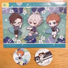 ヒプマイ スイパラ 海の家 クリアファイル コースター セットMTC ヨコハマ