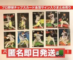 【最終値下げ】《プロ野球チップス》金箔サイン入り（印刷）カードまとめ売り10点⭐︎