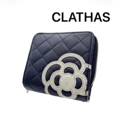 CLATHAS 二つ折り財布 カメリア キルティング 人気 花柄 上品のサムネイル