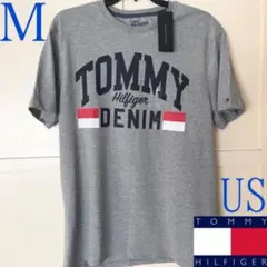 レア 新品 USA トミーヒルフィガー メンズ Tシャツ M グレー