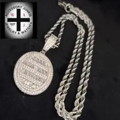 ジルコニア ペンダント ブリンブリン ネックレス サークル シルバー トップ