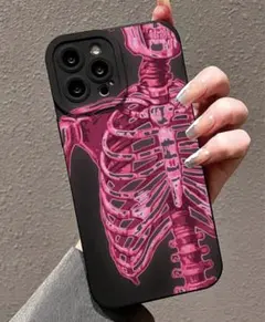 新品 iPhone14ケース マット ソフトタイプ 髑髏 スマホケース y2k