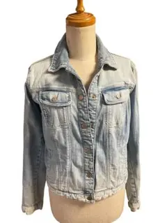 ZARA TRAFALUCライトブルー デニムジャケット ショート丈