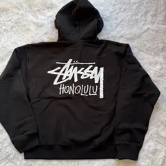 新品未使用 STUSSY ハワイ ホノルル ロゴ ジップパーカー XL ブラック