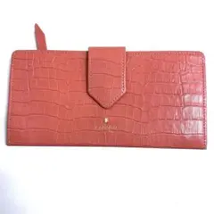 LANVINランバン 超薄型 長財布 ピンク