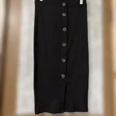 ZARA ザラ フロントボタン リブニット タイトスカート