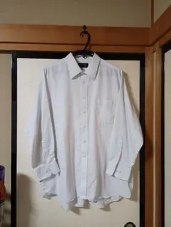 【3L】INTIMAGE ホワイト 長袖シャツ 45-84
