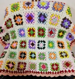 ハンドメイド★かぎ針編み★モチーフつなぎ★ブランケット★マルチカバー★手編み