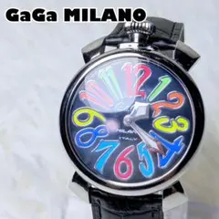 ✨完売デザイン✨GaGa MILANO マヌアーレ46 ブラック レッド - メルカリ