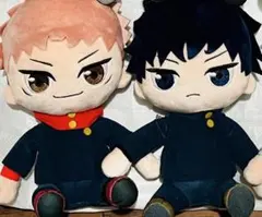 呪術廻戦/虎杖悠仁・伏黒恵/ラウンドワン限定/おすわり Mぬいぐるみ/2体セット