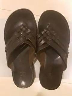 【レア美品】イルビゾンテ サンダル レザー メンズ ブラック 39 新品同様◇イルビゾンテ サンダル レザー メンズ ブラック