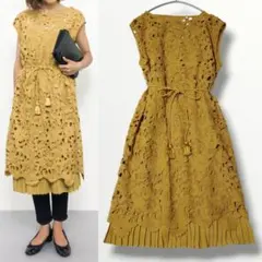 美品 着用1回 Dot and Stripes ケミカルレース ワンピースのサムネイル